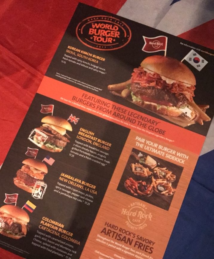 Hard Rock’s World Burger Tour